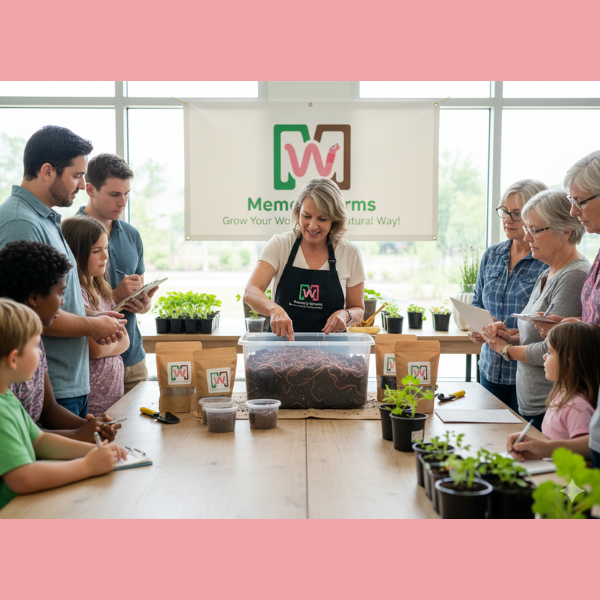 Meme's Worms Farm Tour For Commercial Worm Farming
