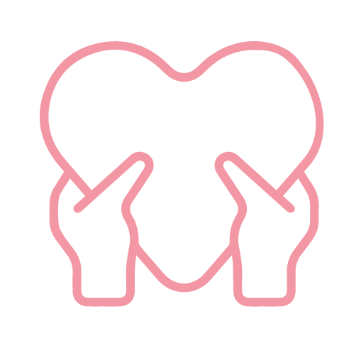 Meme's Icon Heart Pink